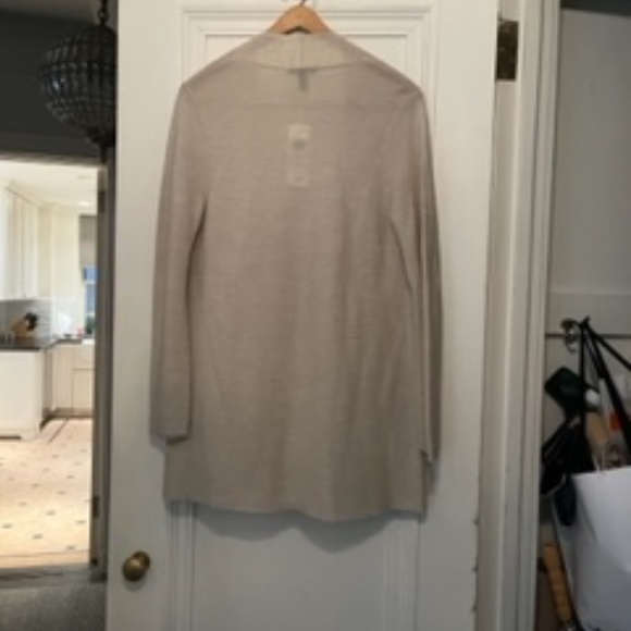 NWT Eileen Fischer Fine Italian Merino Wool long Cardigan, size PS/PP - Picture 3 of 6